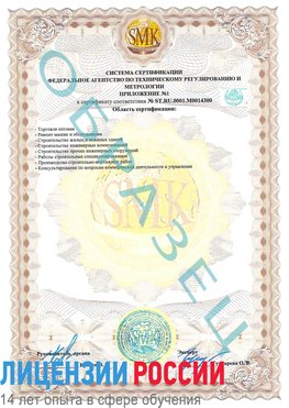 Образец сертификата соответствия (приложение) Нефтекамск Сертификат OHSAS 18001